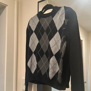 Brandy Melville argyle sweater. OS.